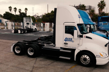 EV charging station at the Port of Long Beach powering 4Gen Logistics’ zero-emission fleet in Long Beach, CA."